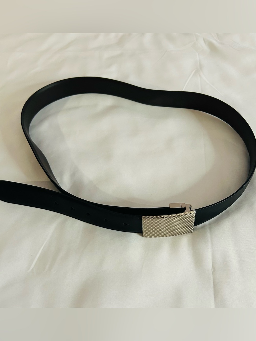 Men's Reversible Golf Belt with Textured Stealth Plaque Buckle Size XL